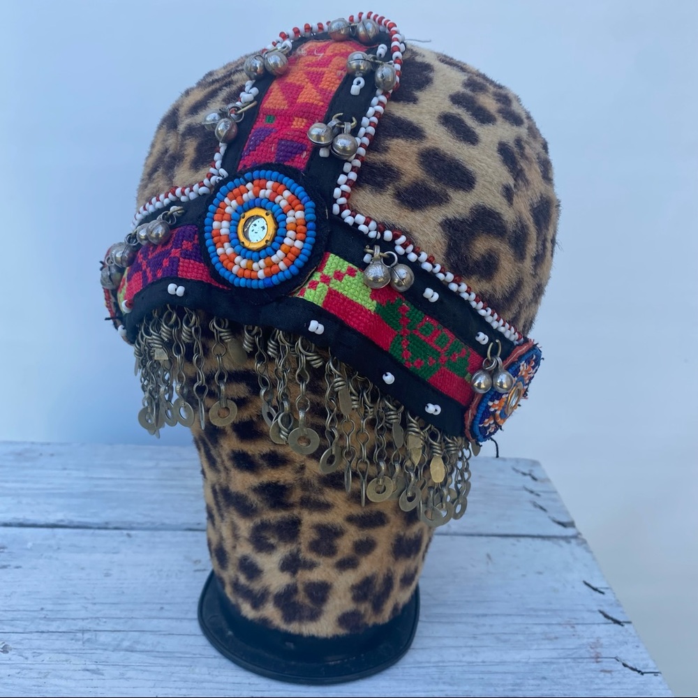 COPY - Tribal Afghan Kuchi Bellydance Beaded Headdress UNISEX